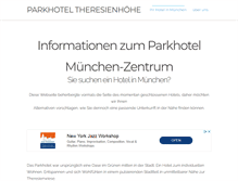 Tablet Screenshot of parkhoteltheresienhoehe.de